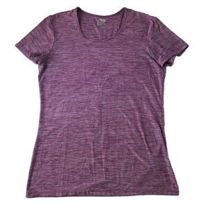 32 Degrees Cool Women’s Scoop Neck T-Shirt Short Sleeve Purple Size Medium